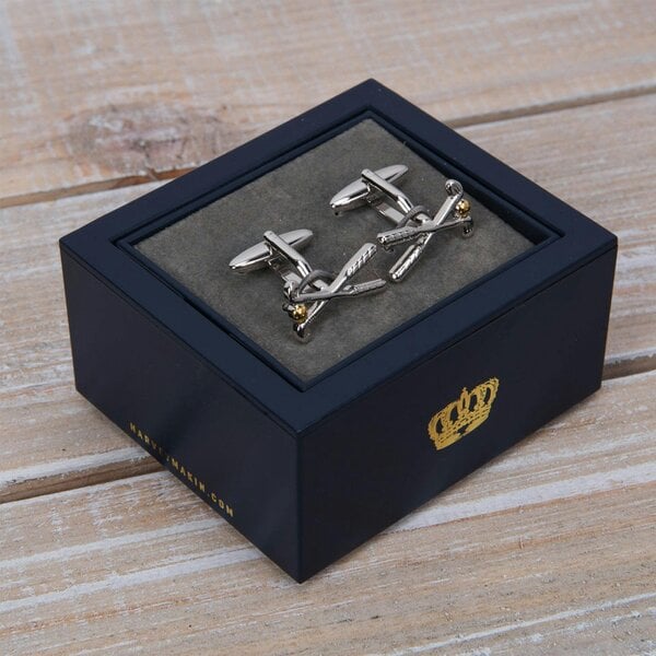 Harvey Makin Pair of Cufflinks - Golf Clubs