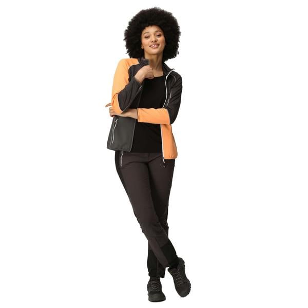 Regatta Womens/Ladies Yare VIII Lightweight Jacket - Black/Apricot Crush - 