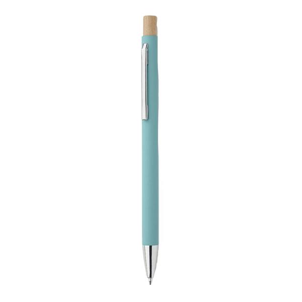 MidOcean Bergamo Recycled Aluminium Ballpoint Pen - Baby Blue - 
