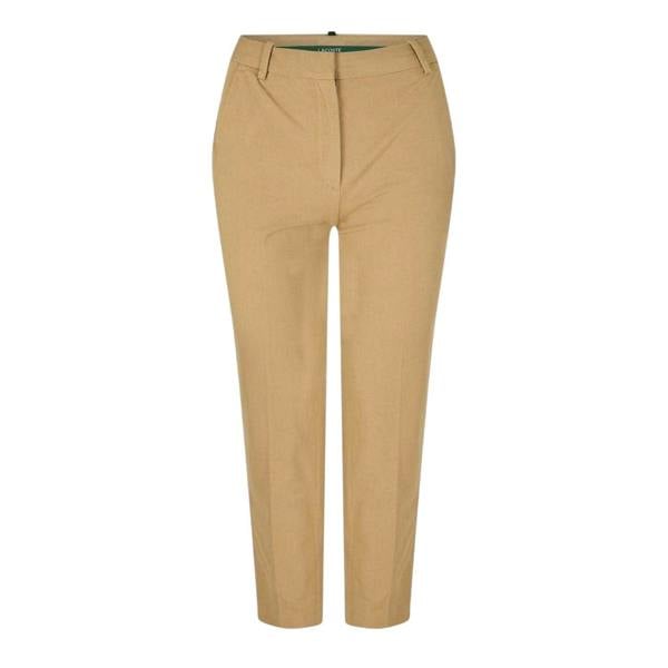Lacoste Womens/Ladies Cotton Blend Regular Chinos - Tan - 