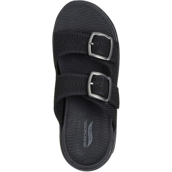 Skechers Go Walk Arch Fit 2.0 Destined Textile Women's Black Sandals