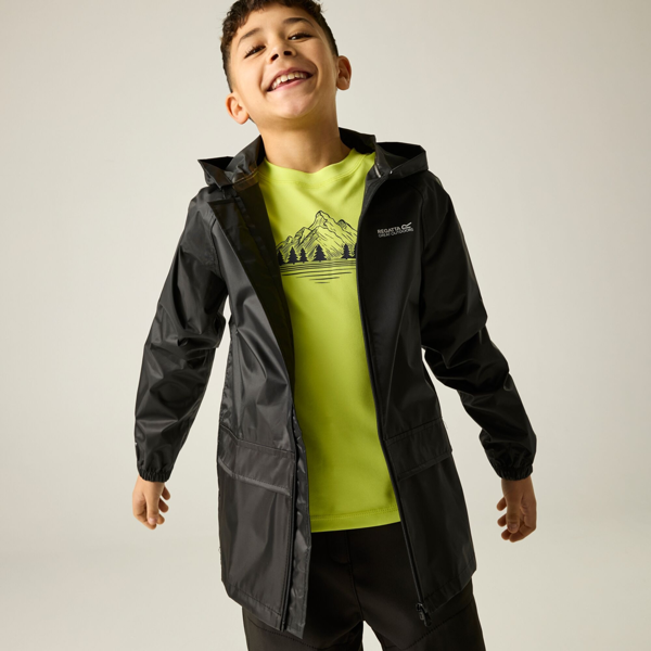 Regatta Great Outdoors Childrens/Kids Stormbreak Waterproof Jacket - Black