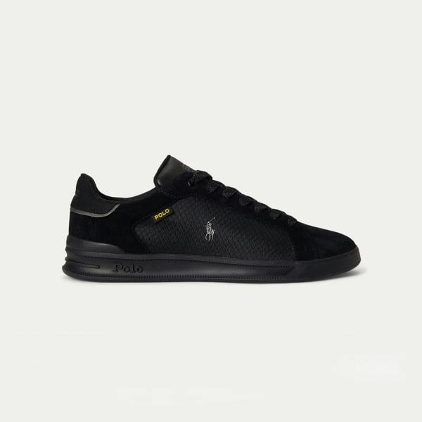 Polo Ralph Lauren Polo Ralph Lauren HRT CT UTILY Mens Court Trainers Black/Black