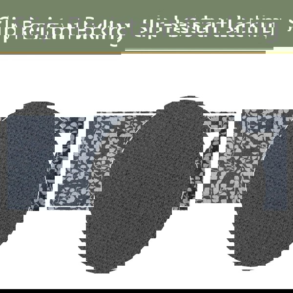 JVL Mega Mat Machine Washable Entrance Runner and Doormat Set, Branches