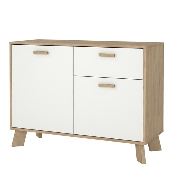 Furniture To Go Ikast Sideboard 2 Doors + 1 Drawer in Jackson Hickory and White