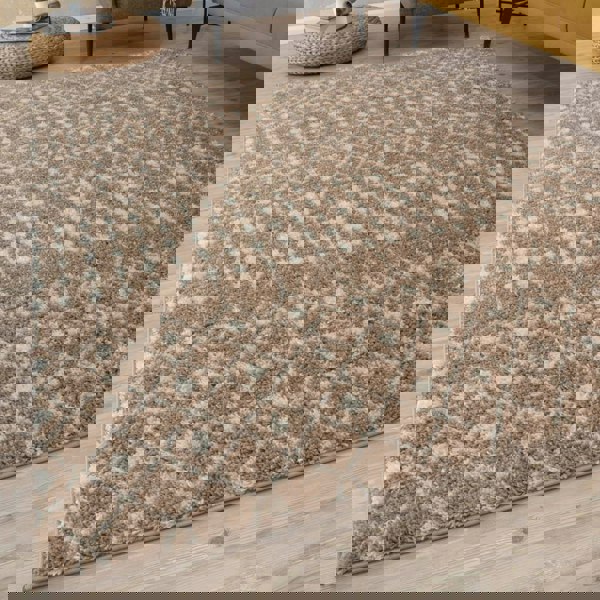 Moroccan-style thick shaggy rug 30 mm pile, non-shedding, pet-friendly, and easy to clean