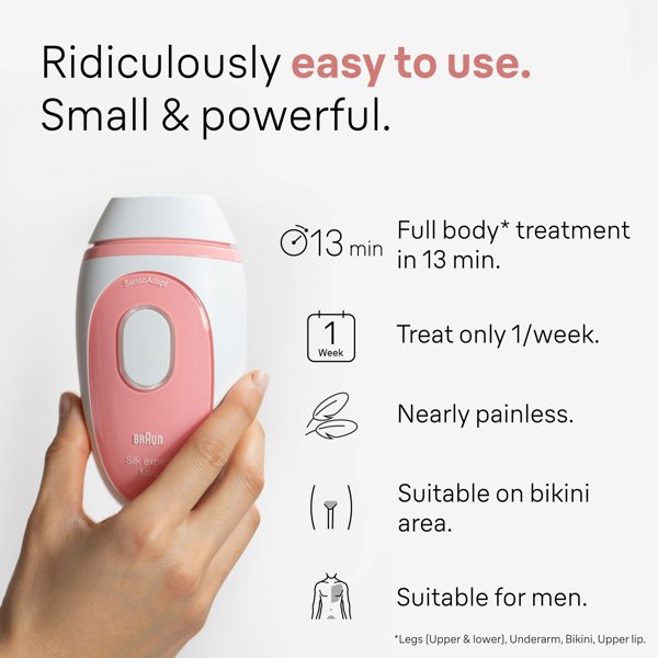 Braun IPL Silk-Expert Mini PL1014 Latest Generation IPL, At-home Hair Removal