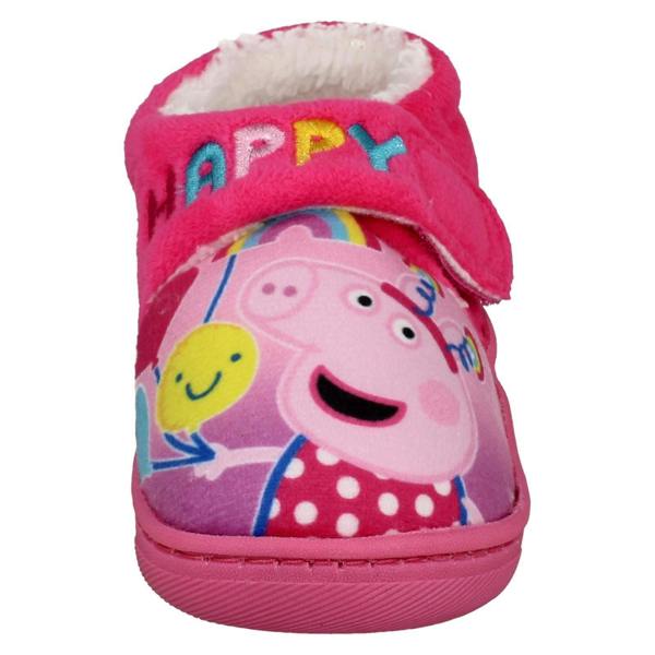 CHARACTER Girls Character Peppa Pig Happy Balloons Hook & Loop Slippers