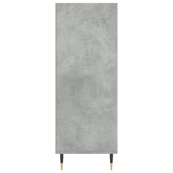 Berkfield Bookcase Concrete Grey 69.5x32.5x90 cm Engineered Wood