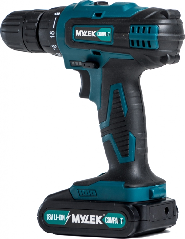 MYLEK 18V Cordless Drill Driver Li-Ion 2 Speed And 131 Piece Accessory Set