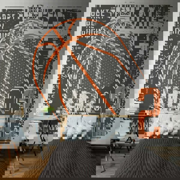Origin Murals Modern Basketball - Black
