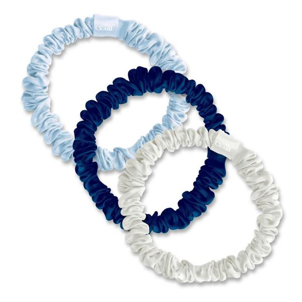 Silver Cloud Beauty Silver Cloud Satin+ Skinny Hair Scrunchie Santorini 5 Pack