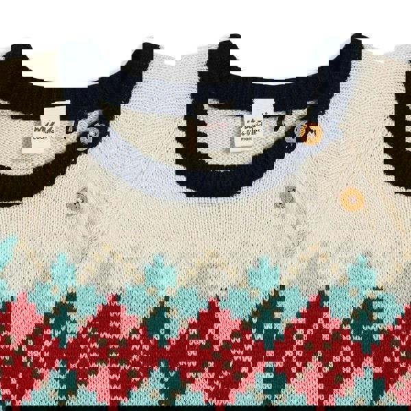 Baby Boys Argyle Knitted Jumper, Multicolour - Minicuddles