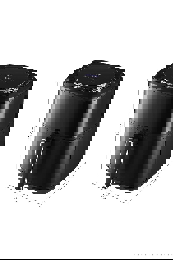 Living and Home 6L Air Fryer Oven Visible Roaster with Smart Touch Display, Adjustable Temp, Timer Function