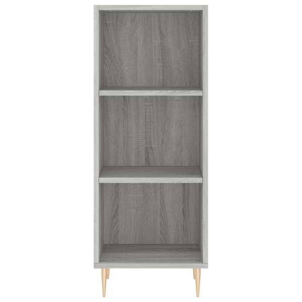 Berkfield Highboard Grey Sonoma 34.5x34x180 cm Engineered Wood