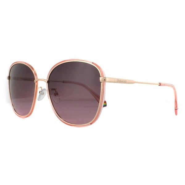Polaroid Sunglasses PLD 6117/G/S S45 JR Pink Gold Burgundy Gradient Polarized