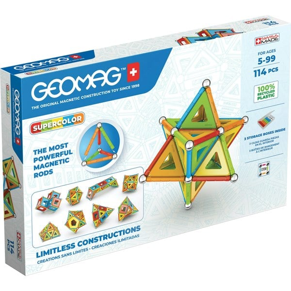 Geomag Magnetic Supercolor Panel - 114 Pieces