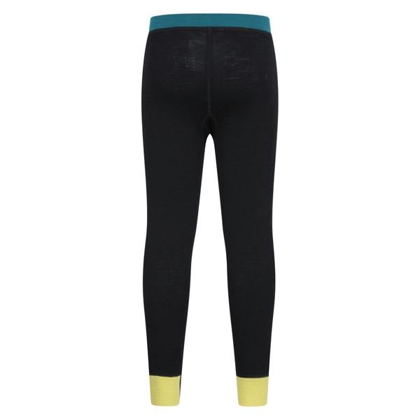 Mountain Warehouse Childrens/Kids Colour Block Merino Wool Base Layer Set - Black - 