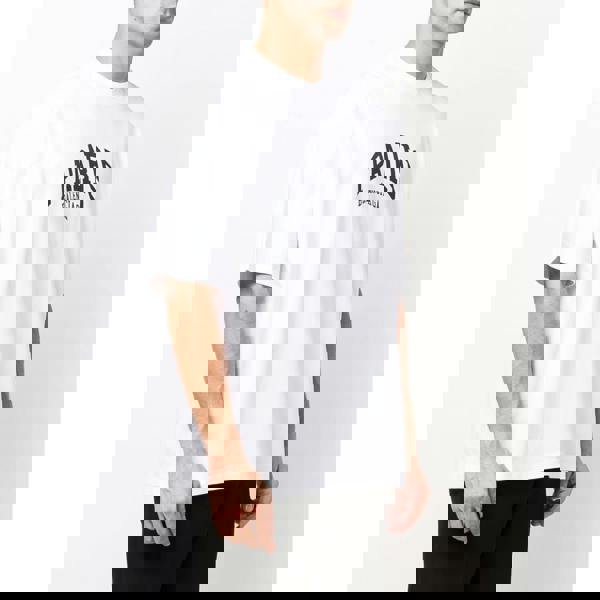 Balenciaga Paris Logo Cotton T-Shirt   in  White