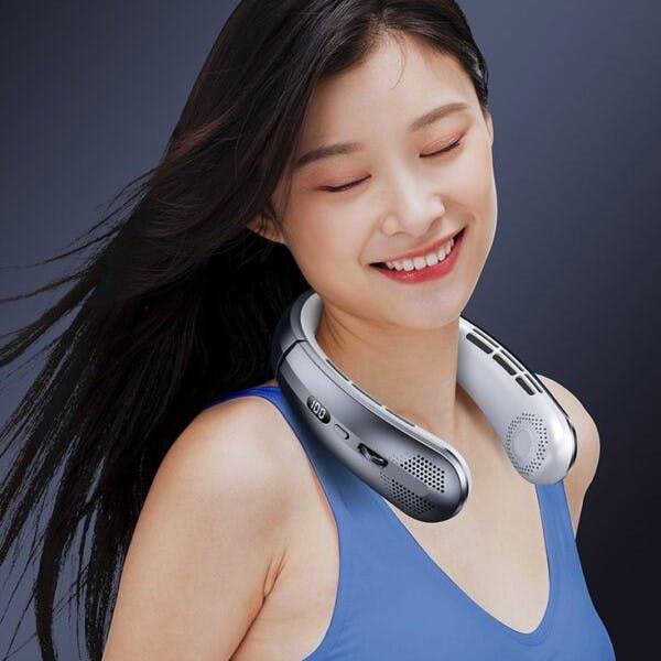 Leaper 100-Speed Portable Ultra Quiet Bladeless Neck Fan