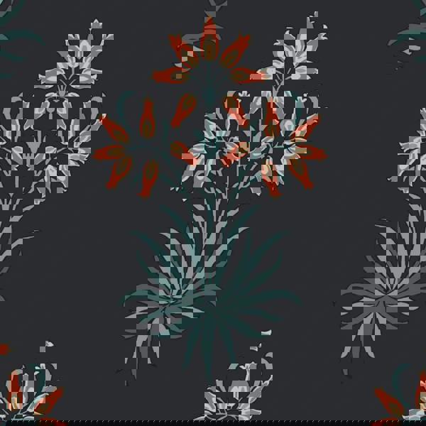 William Morris At Home Hyacinth Flower Wallpaper | Midnight