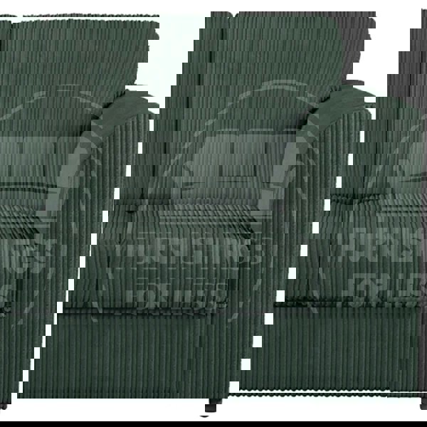 Luxor Full Cord Fabric 5 Seater Corner Sofa Full Back - 3