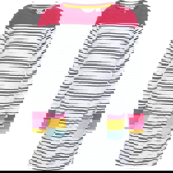 Lazy Jacks Girls Long-Sleeved T-Shirt Dress - Bright Rose