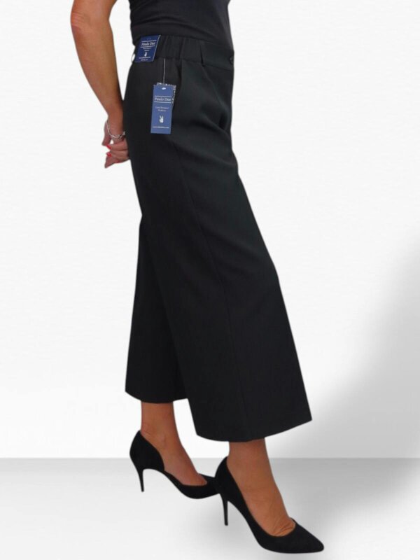 Paulo Due Womens Wide Leg Cropped Tailored Trousers