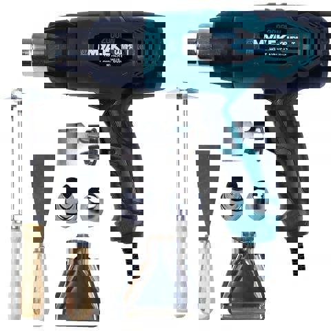 MYLEK Hot Air Heat Gun 2000W With 6 Piece Accessory Kit