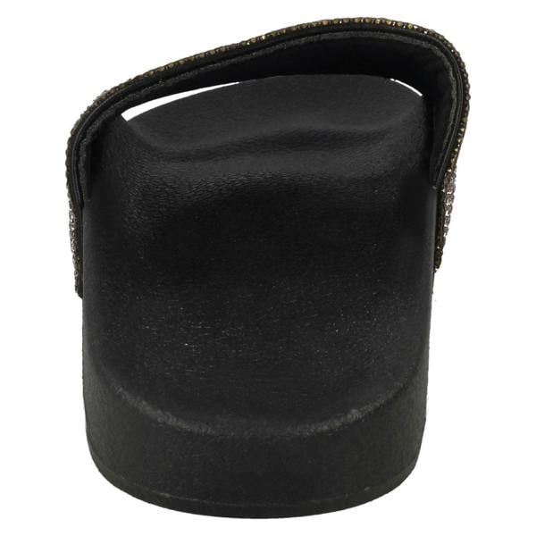 Spot On Ladies Spot On Diamante Sliders