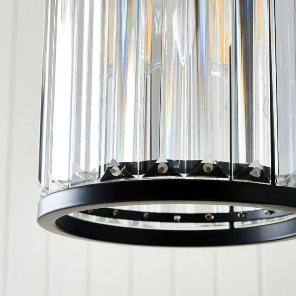 Pagazzi Lighting Resto Matte Black Narrow Easy-Fit Pendant