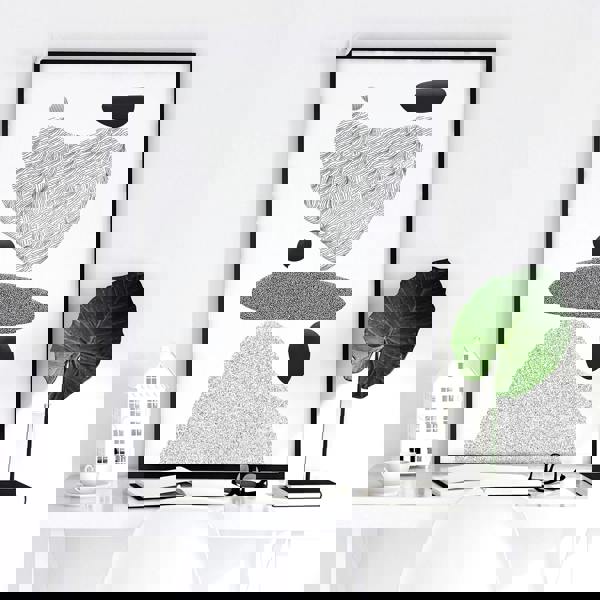 Contemporary Artwork For Living Room | Set of 3 wall art prints