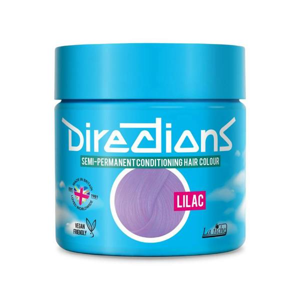 Directions 2 x La Riche Directions Semi-Permanent Hair Color 100ml Tubs - Lilac