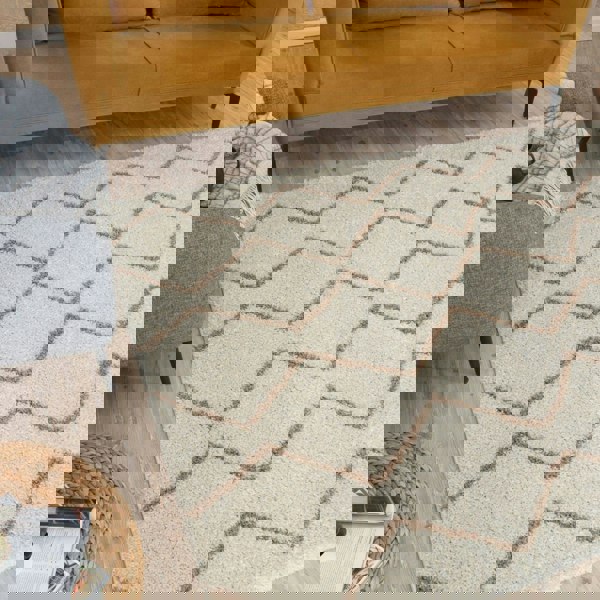 Ivory Beige colours Moroccan rug High Quality Suitable for Floor heating