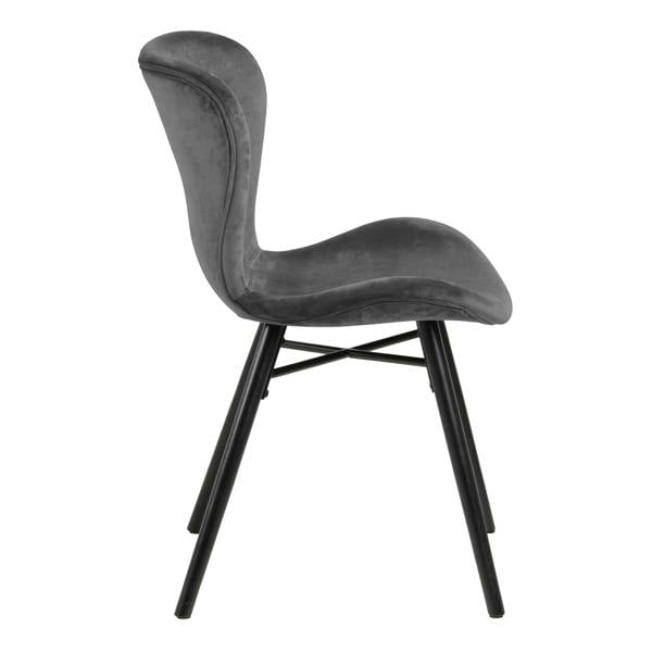 Furniture To Go Corby Round Dining Table with White Polished Marble Top & Black Base includes 4 Batilda Dining Chairs in Dark Grey