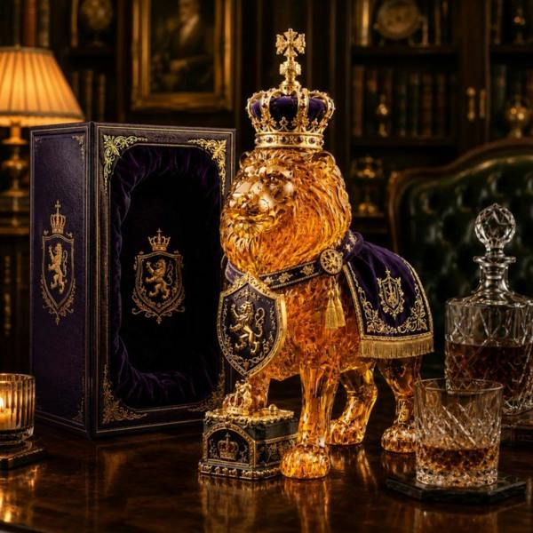 Leaper Lion King Wine Bottle Ornament