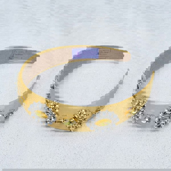 Yellow Hair Band with Pearls Yellow Headband