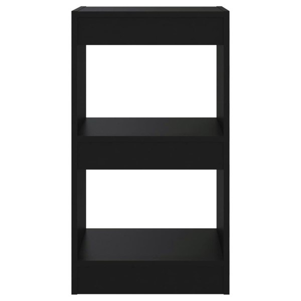 Berkfield Book Cabinet/Room Divider Black 40x30x72 cm