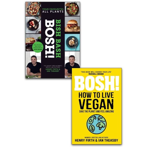 BISH BASH BOSH! & Bosh! How To Live Vegan 2 Books Collection Set