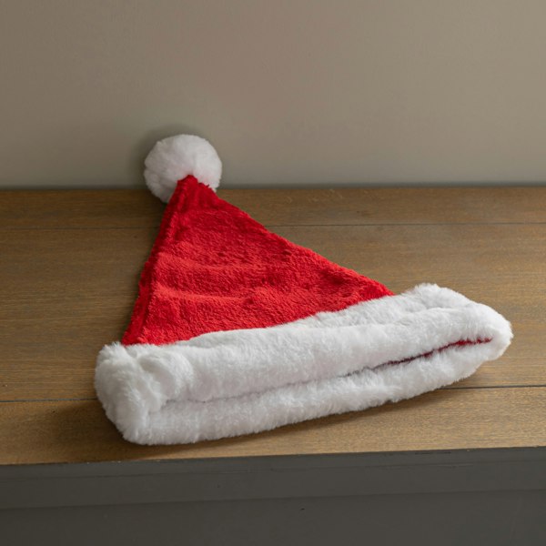 Samuel Alexander Red and White Soft Traditional Christmas Santa Hat