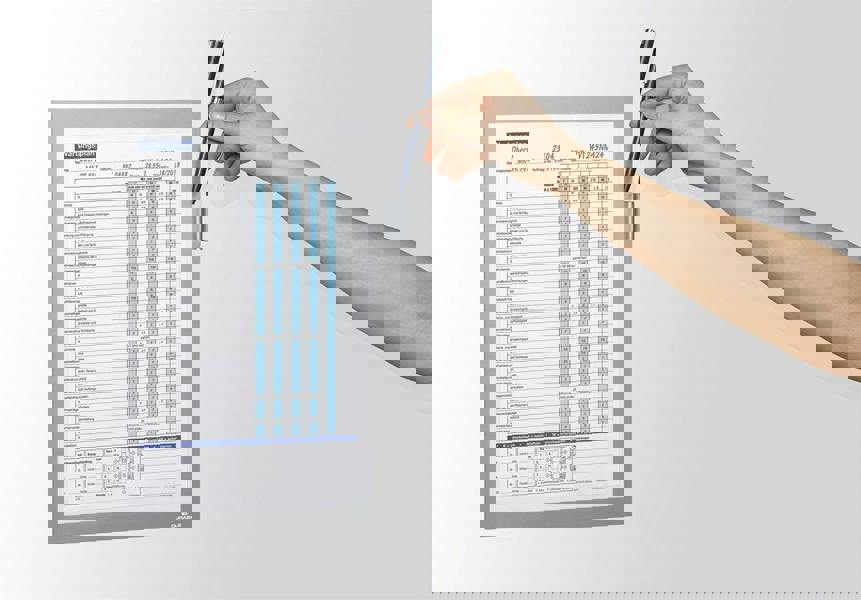 Durable DURAFRAME NOTE Magnetic Document Frame for Metal | A4 Silver