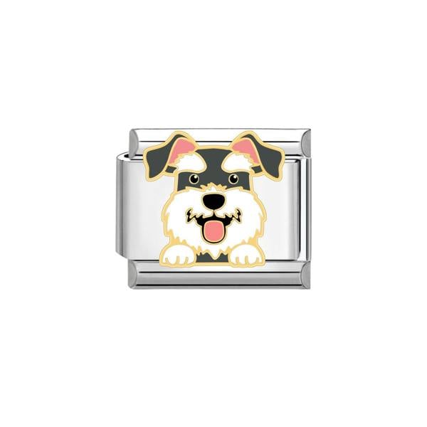 Serafina Schnauzer Dog | Italian Style Bracelet Charm