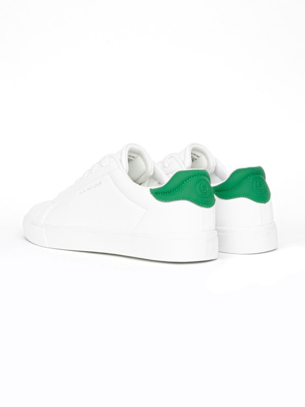 Duck and Cover Claspar Trainers - White/Green