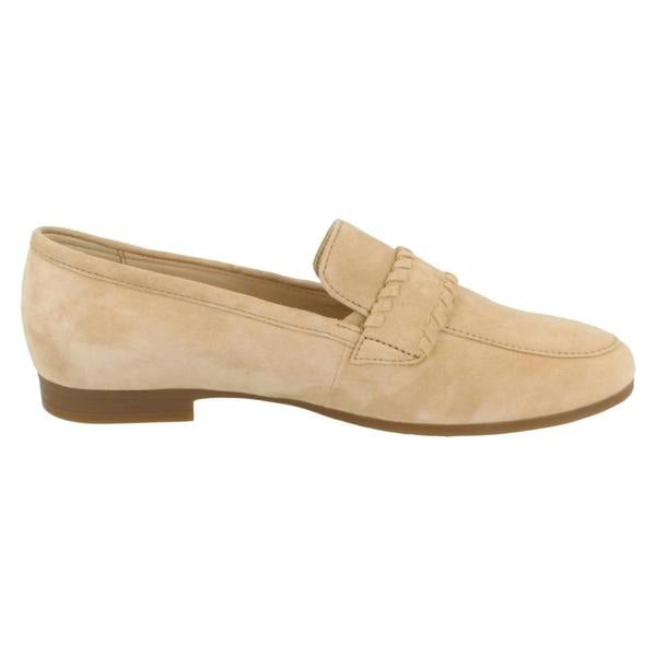 Gabor Ladies Gabor Sand Suede Slip On Shoes 82.432