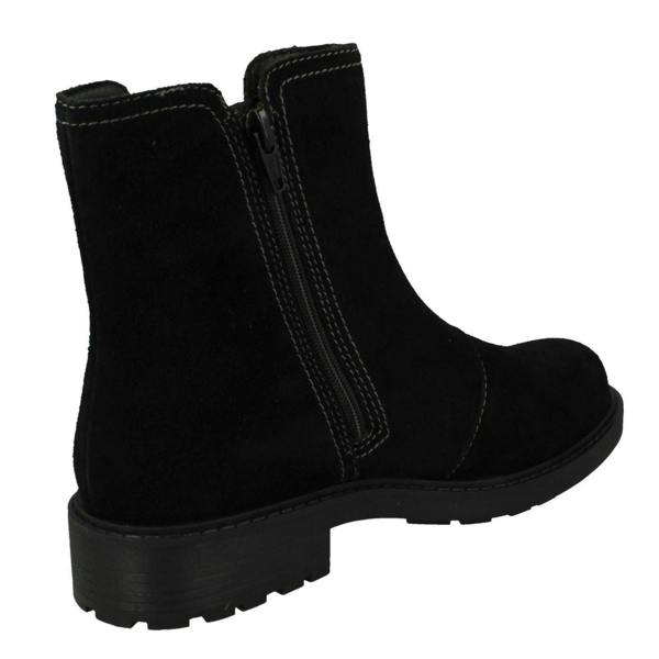 Clarks Ladies Clarks Casual Zip Chelsea Ankle Boots Opal Sky