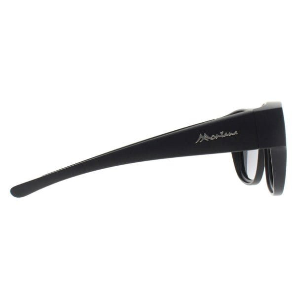Montana Fit Over Glasses Sunglasses FO7 Matte Black Smoke Polarized