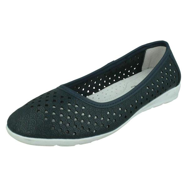 Eaze Ladies Eaze Flat Casual Ballerinas F80505