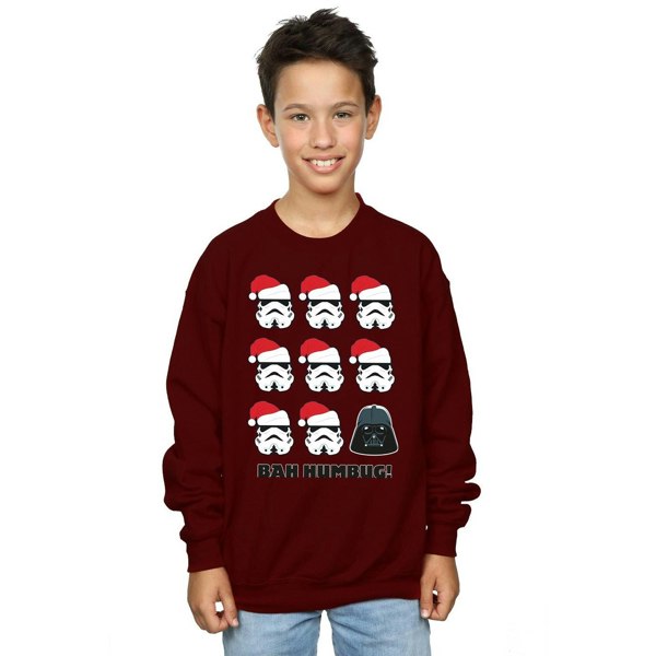 Star Wars Boys Christmas Humbug Sweatshirt - Burgundy