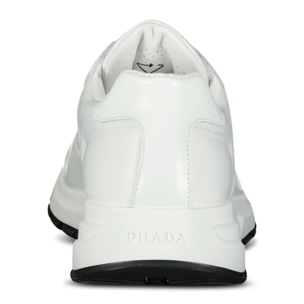 Prada Prax 01 Re-Nylon Leather Sneakers White - chancefashionco