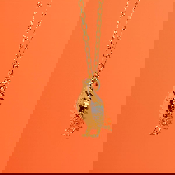 Racing Pigeon Gold Necklace - Personalised - MYLEE London